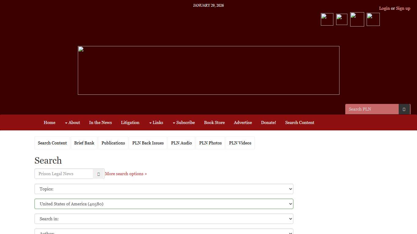 Search Prison Legal News